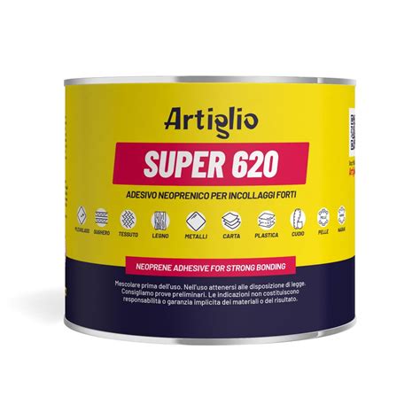 Colla adesivo Artiglio Super 620 per gomma, cuoio, pelle, .